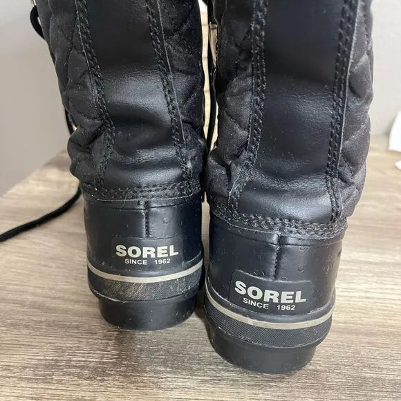 Sorel Women’s 8 Black Tofino II Lace Up Faux Fur Boots