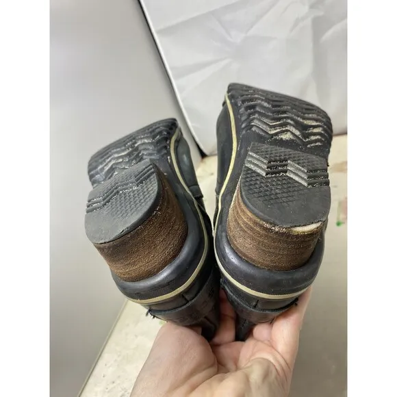 SOREL Women's &quot;Slimboot&quot; Black Leather Boots Size 6M