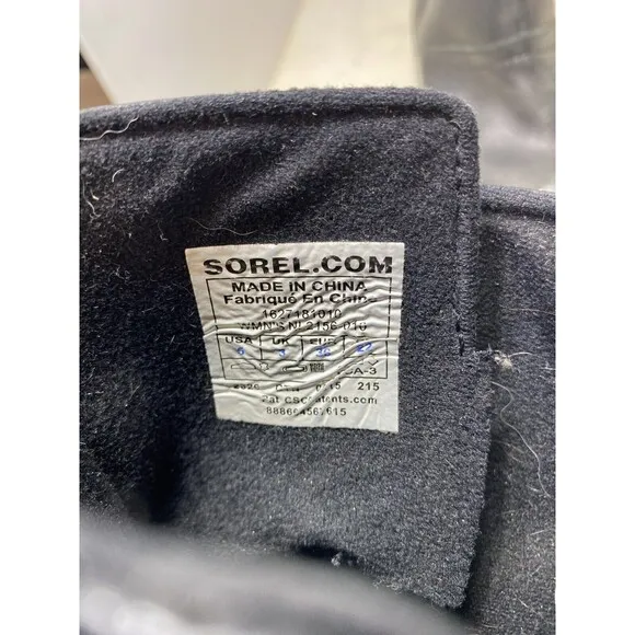 SOREL Women's &quot;Slimboot&quot; Black Leather Boots Size 6M