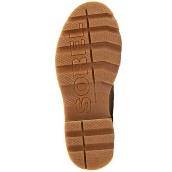SOREL Womens Beige 1&quot; Platform Lennox Toe Block Heel Leather Hiking Boots 9