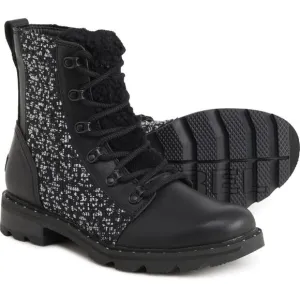 Sorel Women's Black Lennox Lace Cozy Winter Boots Size 6 NEW
