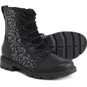 Sorel Women's Black Lennox Lace Cozy Winter Boots Size 8 NEW