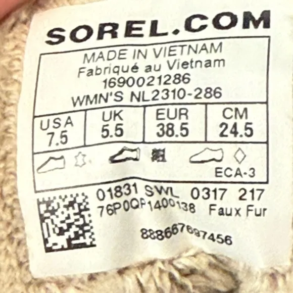Sorel Women’s Boots Meadow Lace Camel Waterproof Leather Lace Up
