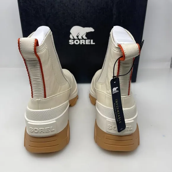 Sorel Womens Brex Chelsea Boots Natural and Sea Salt 9‎ M NEW Retail $180