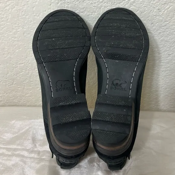 SOREL WOMEN'S LOLLA NL3080 WATER PROOF ANKLE BOOTS BLACK SIZE 10