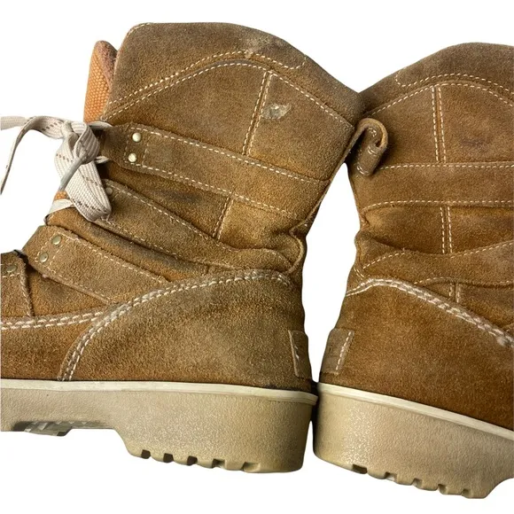 SOREL Women's NL2208-286 Tan Meadow Lace Snow Winter Boots Size 8-Pre-Owned