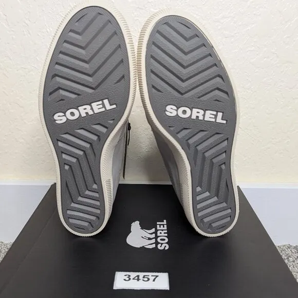 Sorel* Women's Out N About Lace-Up Waterproof Material Gray Wedge Boot~ US 10