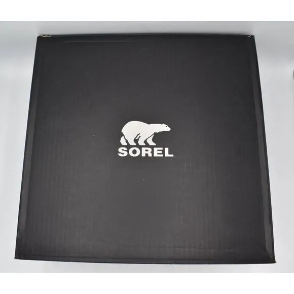 Sorel Womens Size 9 Brex Heel Chelsea Platform Sea Salt Black Waterproof Boots