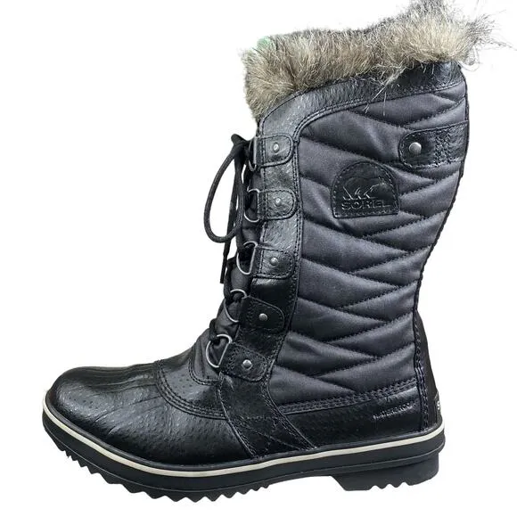 Sorel Women’s Tofino II Black Winter Boots Size US 10.5