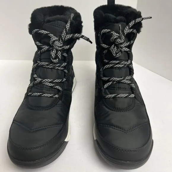 Sorel Women's Whitney II Short Lace Winter Boots Black, Size 9 M