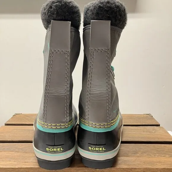 Sorel Yoot Pac Nylon Waterproof Snow Boot Gray Youth Size 6 (Women’s Size 8)