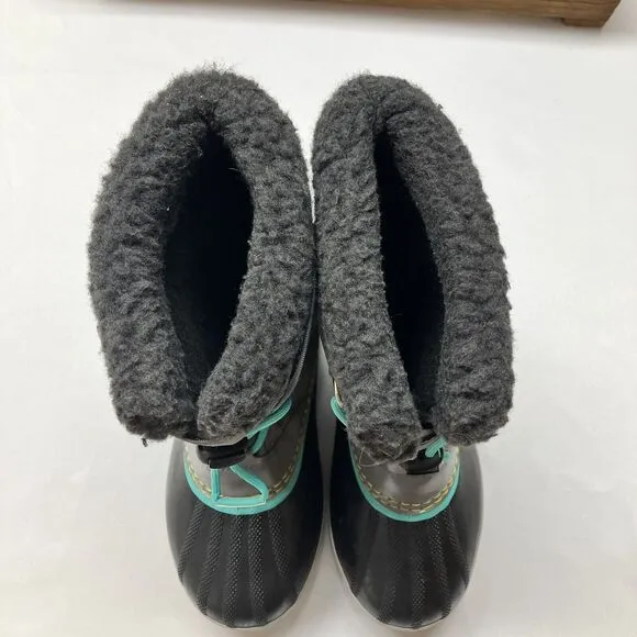 Sorel Yoot Pac Nylon Waterproof Snow Boot Gray Youth Size 6 (Women’s Size 8)