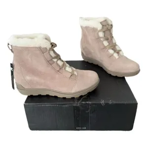 Sorel Evie II Cozy Ankle Boots Omega Taupe Wet Sand Waterproof Boots Size 10