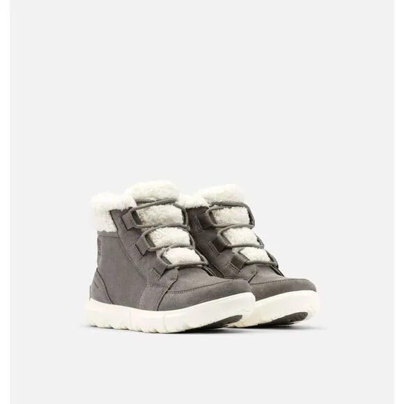 Sorel Explorer II Carnival Cozy 1959391-052 Women's Gray Shearling Boots EEE3727