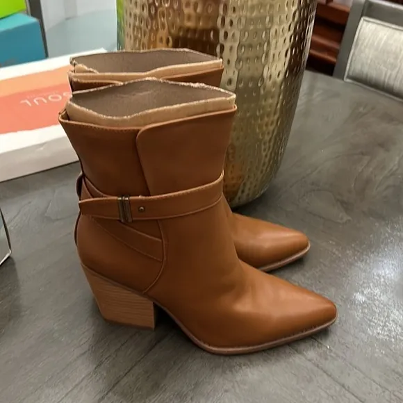 SOUL Naturalizer Mocha Women's Mid Shaft Boots (Wide)