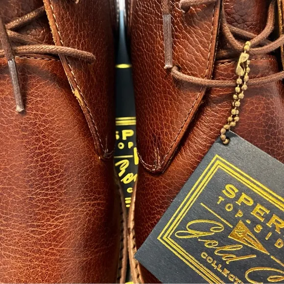 Sperry Gold Ox Chukka Boots - 12M - Chestnut