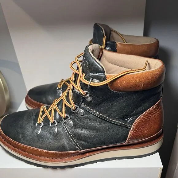 Sperry Top-Sider Dockyard Alpine Boots Men's 10 Brown‎ Black Leather Lace Up
