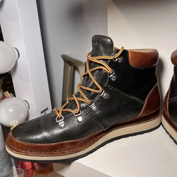 Sperry Top-Sider Dockyard Alpine Boots Men's 10 Brown‎ Black Leather Lace Up