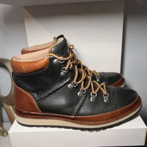 Sperry Top-Sider Dockyard Alpine Boots Men's 10 Brown‎ Black Leather Lace Up