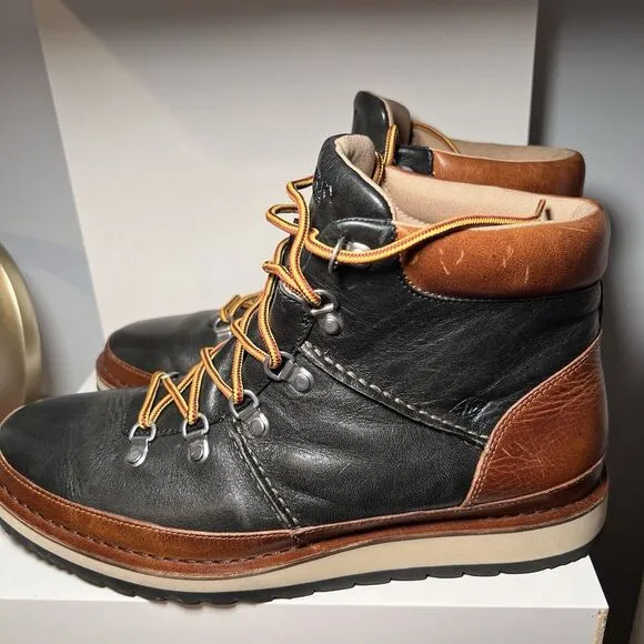 Sperry Top-Sider Dockyard Alpine Boots Men's 10 Brown‎ Black Leather Lace Up