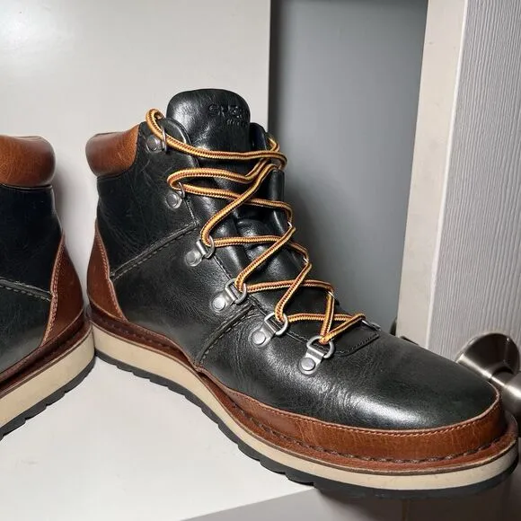 Sperry Top-Sider Dockyard Alpine Boots Men's 10 Brown‎ Black Leather Lace Up