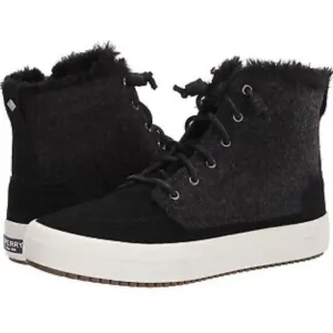 Sperry Women's Crest Lug Quilted Cozy Wool Suede High Top Boot