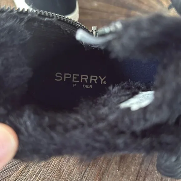 Sperry Women's Crest Lug Quilted Cozy Wool Suede High Top Boot