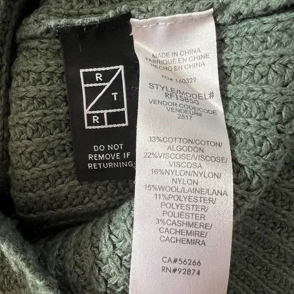 Splendid Darla Sweater – Olive Green – Size Small – Cozy &amp; Stylish!