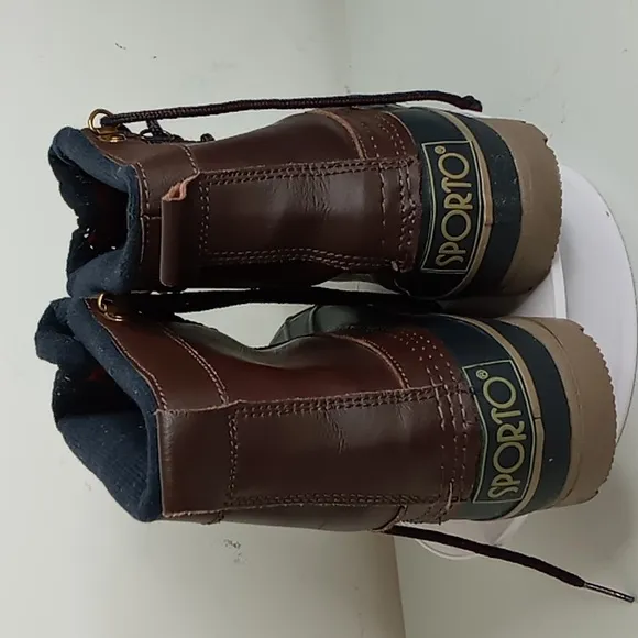 Sporto -Duck -Thermolite - Waterproof Bootie - Blue &amp; Brown - Women - size 8