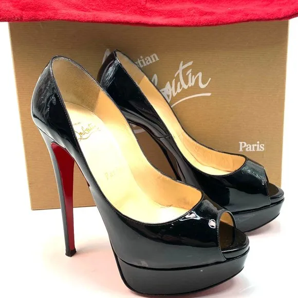 🌷❤️‍🔥SPRING SALE 🔥 FINAL PRICE🌷Christian Louboutin Lady Peep 150 Heels 36.5