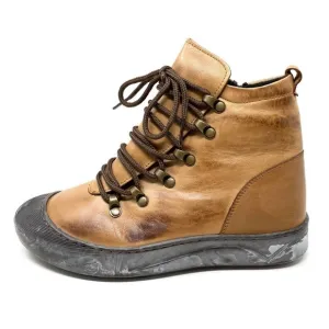 SPRING STEP DARLEEN Leather BOOTS Camel
