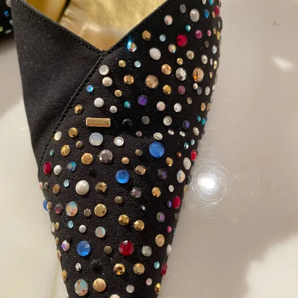 ST JOHN BLACK SEQUIN SHOES