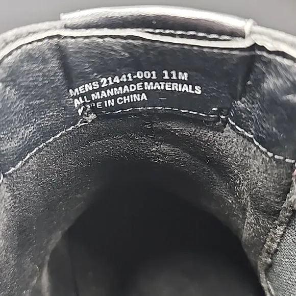Stacy Adams Oakhurst Boots Chukka Style 21441-001 Size 11 Memory Foam Black