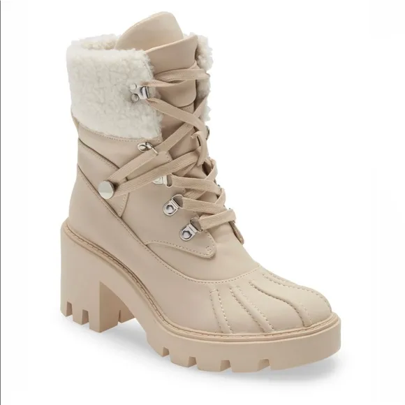 Steve Madden Combat Boot Northern‎ Faux Fur