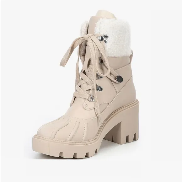 Steve Madden Combat Boot Northern‎ Faux Fur