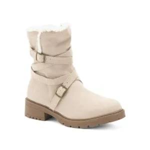 STEVE MADDEN Cozy Boots Taupe | 1 Little Kid Girl - NEW
