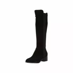 Steve Madden Giselle GISE04S1 Women Black Suede Leather OverKnee Riding Boot 5.5