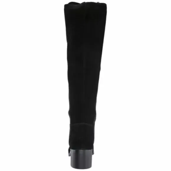 Steve Madden Giselle GISE04S1 Women Black Suede Leather OverKnee Riding Boot 5.5
