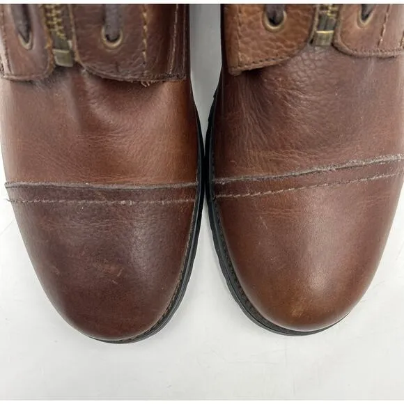 Steve Madden P-Rude Brown Leather Boots Men’s Size 10.5