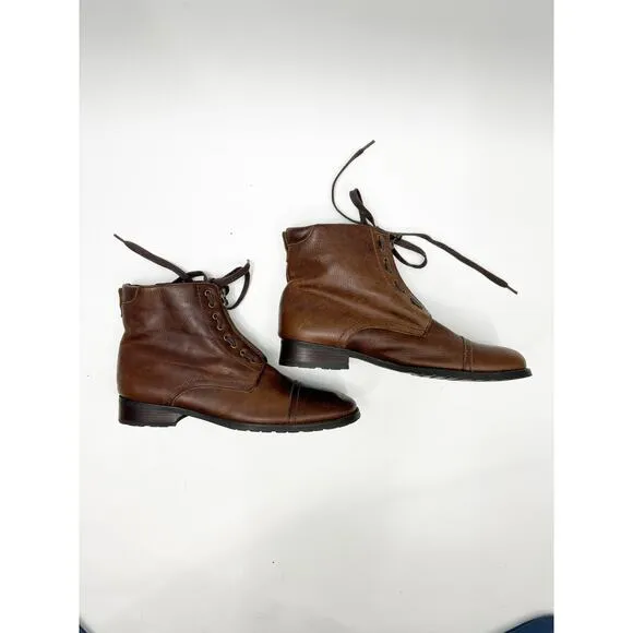 Steve Madden P-Rude Brown Leather Boots Men’s Size 10.5