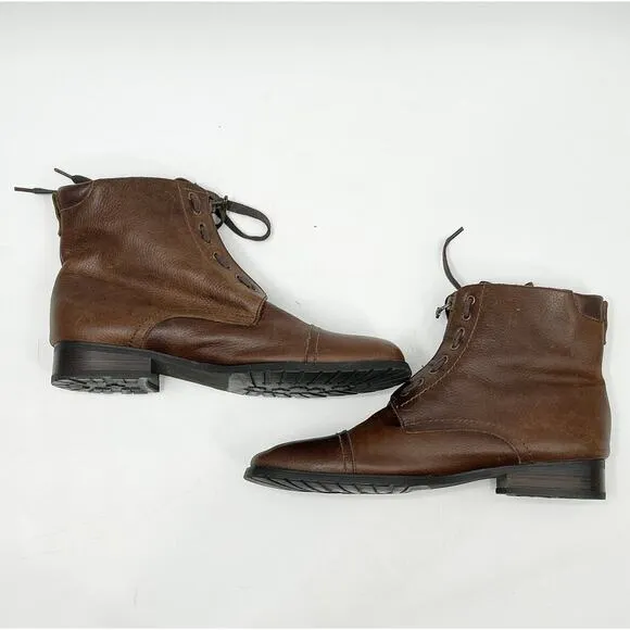 Steve Madden P-Rude Brown Leather Boots Men’s Size 10.5