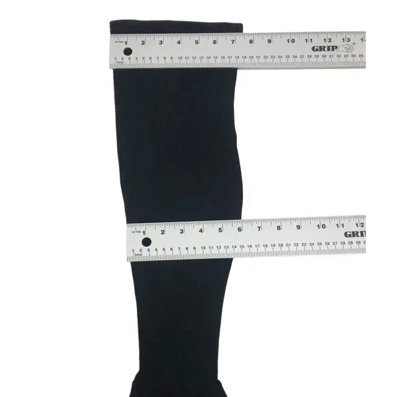 STEVE MADDEN Tava Black Over the Knee Boots 10 Block Heel Suede