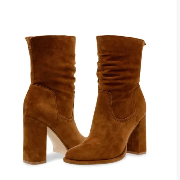 Steve Madden Vector Boot in Chestnut Suede Size 9.5