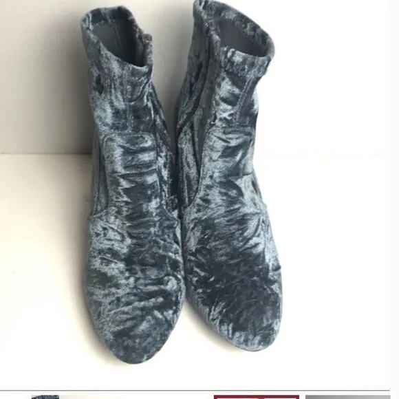 Steve Madden Women's Blue Irven Ankle Boots