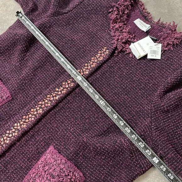 Stizzoli wool Blend Pique Knit Jacket size 20