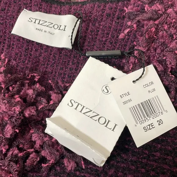 Stizzoli wool Blend Pique Knit Jacket size 20