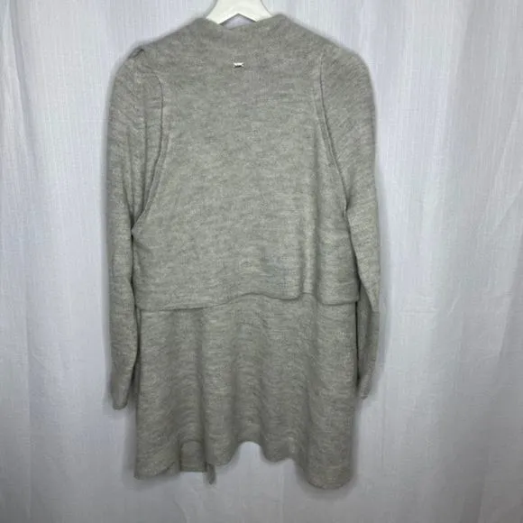 St. John Light Gray Alpaca Wool Sweater‎ Coat