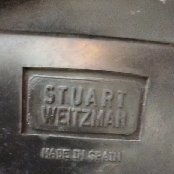 Stuart Weitzman Black and Brown Winter Boots with Cozy Lining and Sturdy Sole
