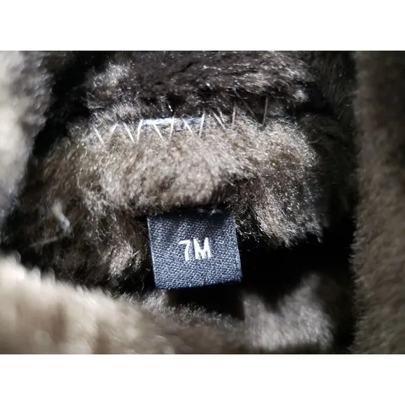 Stuart Weitzman Suede Leather Mid-Calf Boots Brown Slouchy Faux Fur Taupe 7M