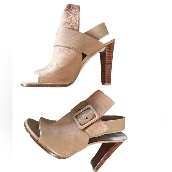 Stuart Weitzman Sunbelt Buckled Slingback Bootie sz 9.5